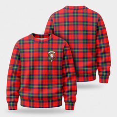 Ruthven Modern Tartan Crest Sweater