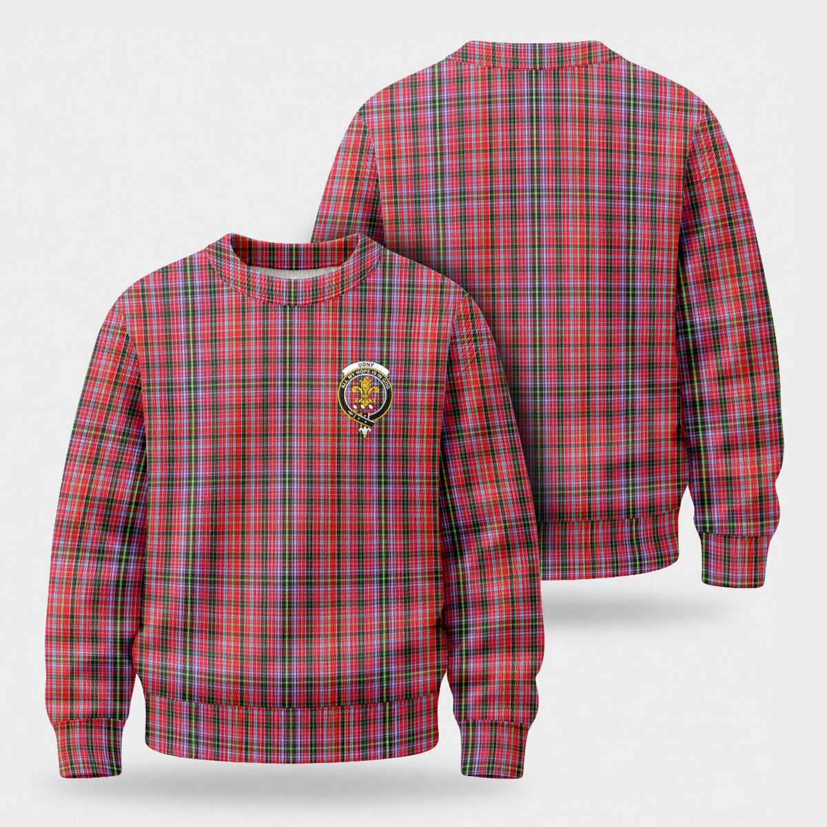 Udny Tartan Crest Sweater