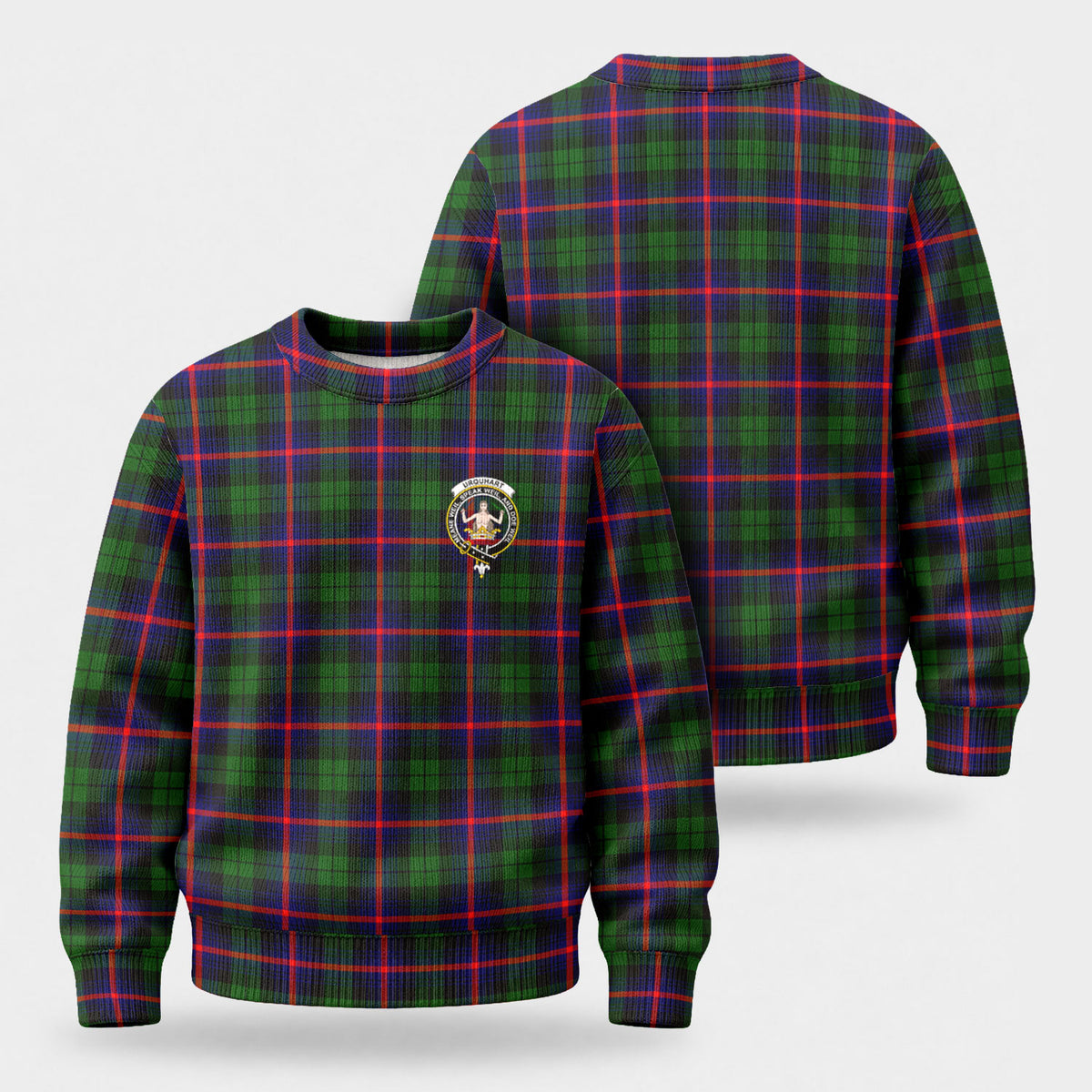Urquhart Modern Tartan Crest Sweater