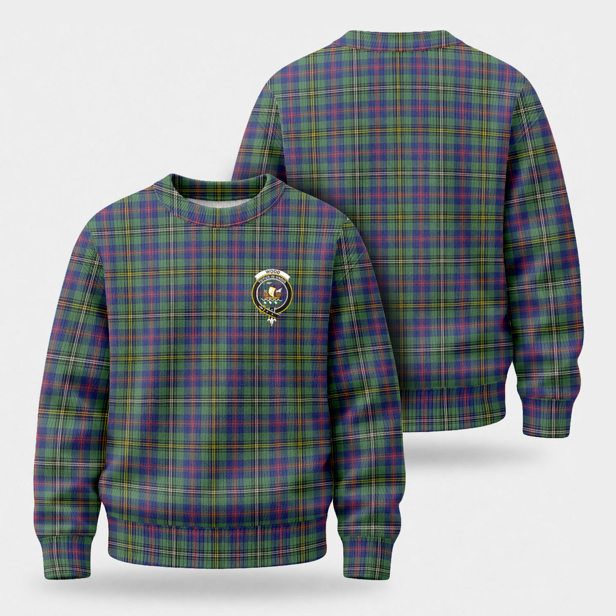 Wood Tartan Crest Sweater