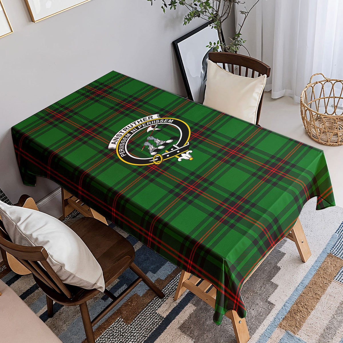 Anstruther Tartan Crest Tablecloth