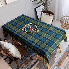 Colquhoun Ancient Tartan Crest Tablecloth