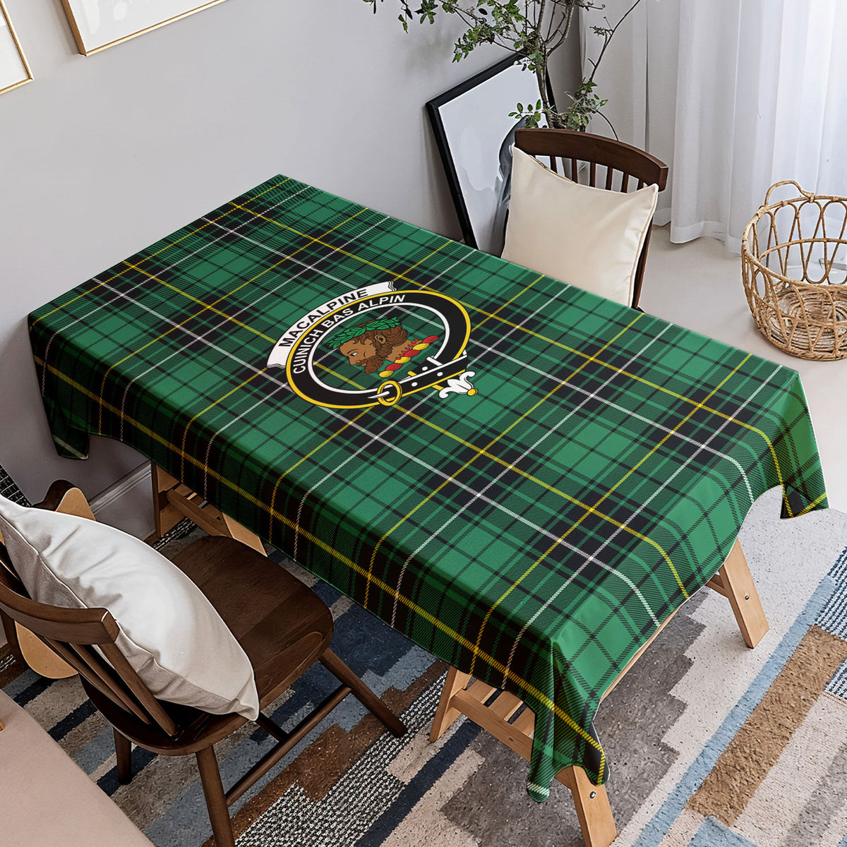 MacAlpine Ancient Tartan Crest Tablecloth
