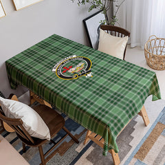 MacDonald Lord of the Isles Hunting Tartan Crest Tablecloth
