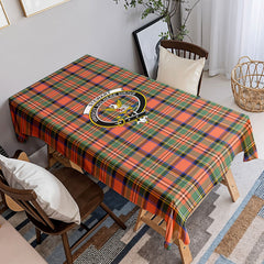 Stewart Royal Ancient Tartan Crest Tablecloth