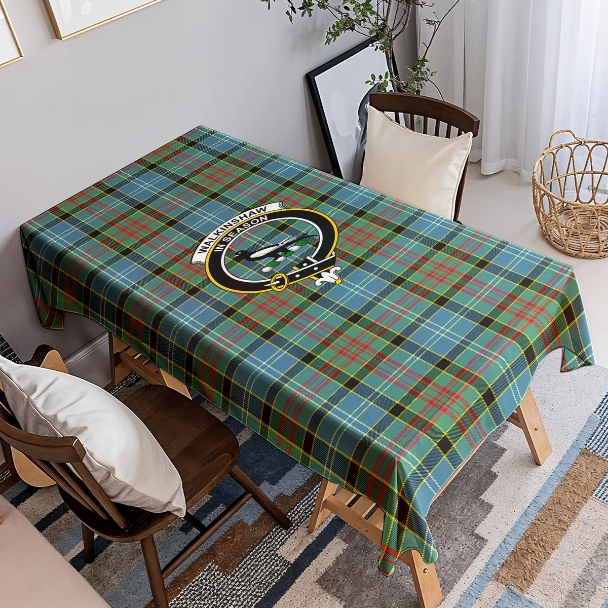 Walkinshaw Tartan Crest Tablecloth