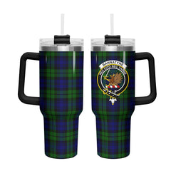 Bannatyne Tartan Crest 40 oz Insulated Tumbler with Handle