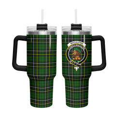 MacAlpine Modern Tartan Crest 40 oz Insulated Tumbler with Handle