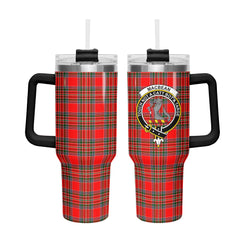 MacBean Tartan Crest 40 oz Insulated Tumbler with Handle