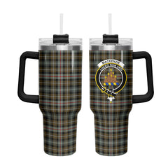 MacKenzie Weathered Tartan Crest 40 oz Insulated Tumbler with Handle