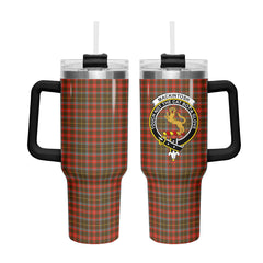 MacKintosh Hunting Weathered Tartan Crest 40 oz Insulated Tumbler with Handle