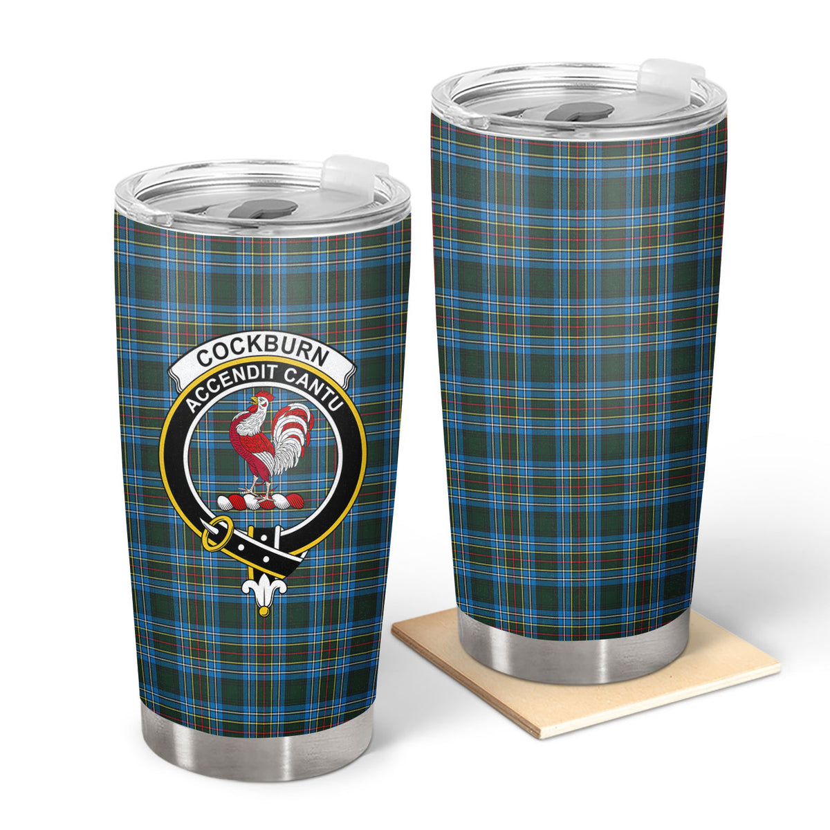 Colquhoun Modern Tartan Crest Tumbler
