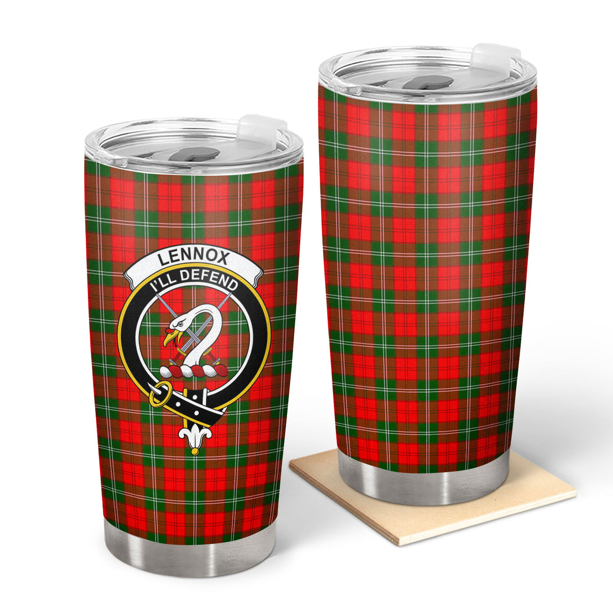 Lennox Tartan Crest Tumbler