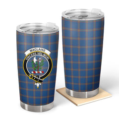MacLaine of Loch Buie Hunting Ancient Tartan Crest Tumbler