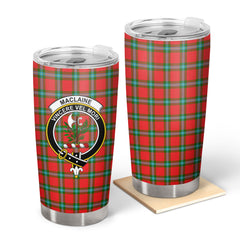 MacLaine of Loch Buie Tartan Crest Tumbler