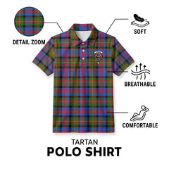 Carnegie Ancient Tartan Crest Birdseye Mesh Polo Shirt
