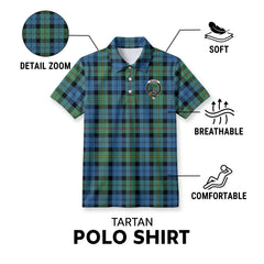 McEwan Ancient Tartan Crest Birdseye Mesh Polo Shirt