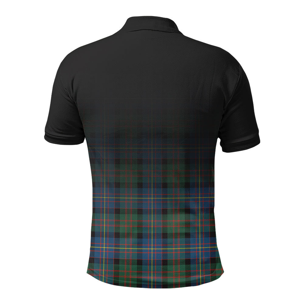Cameron of Erracht Ancient Tartan Crest Polo Shirt - Thistle Black Style
