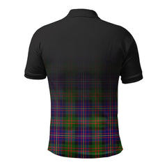 Cameron of Erracht Modern Tartan Crest Polo Shirt - Thistle Black Style