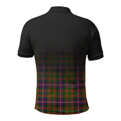 Cochrane Modern Tartan Crest Polo Shirt - Thistle Black Style