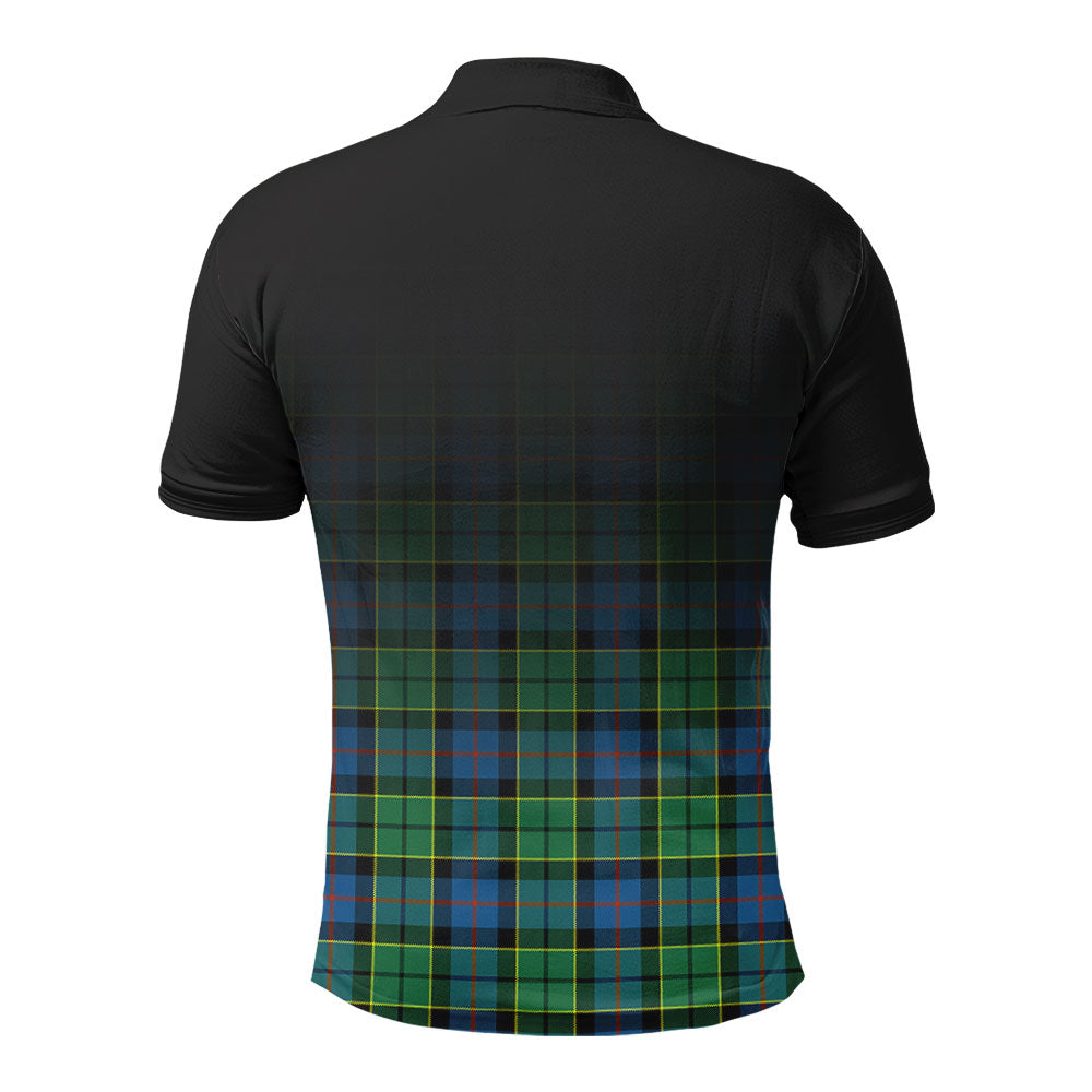 Forsyth Ancient Tartan Crest Polo Shirt - Thistle Black Style