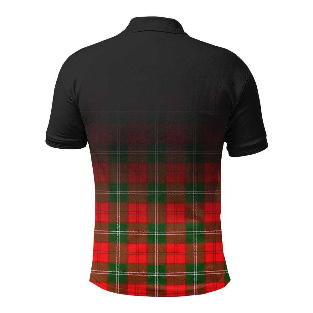 Lennox (Lennox Kincaid) Tartan Crest Polo Shirt - Thistle Black Style