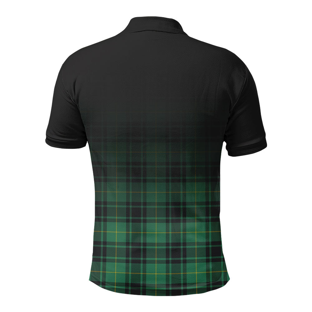 MacArthur Ancient Tartan Crest Polo Shirt - Thistle Black Style