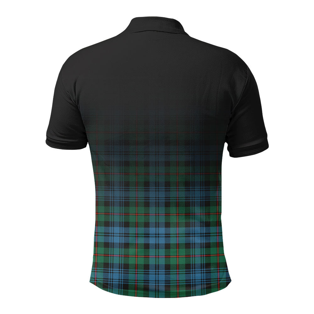 MacKinlay Ancient Tartan Crest Polo Shirt - Thistle Black Style