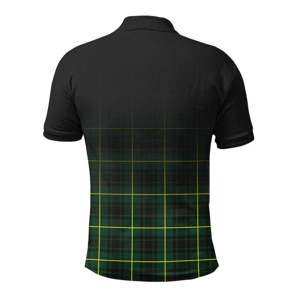 McArthur Modern Tartan Crest Polo Shirt - Thistle Black Style