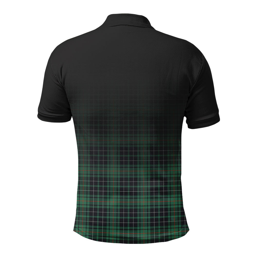 McAulay Hunting Ancient Tartan Crest Polo Shirt - Thistle Black Style