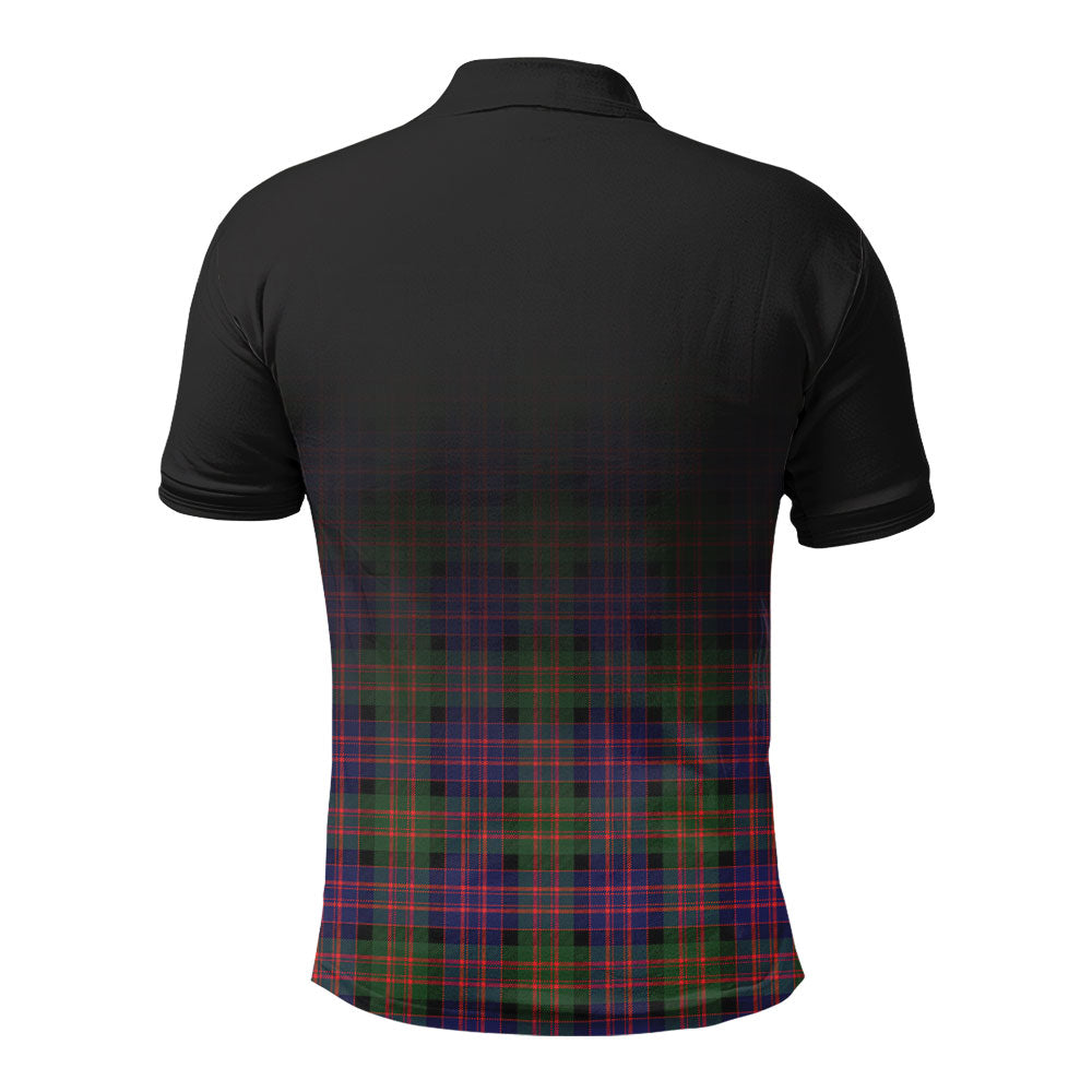 McBrayne Tartan Crest Polo Shirt - Thistle Black Style