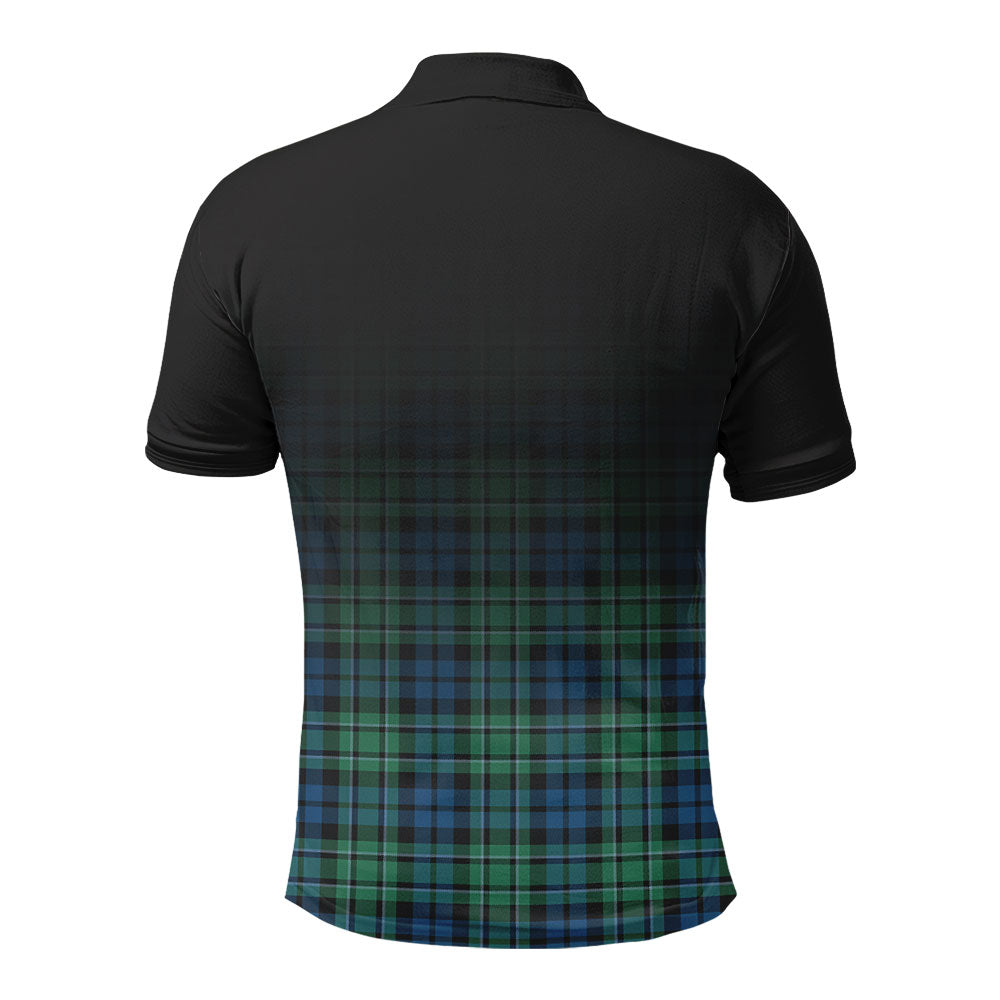 McCallum Ancient Tartan Crest Polo Shirt - Thistle Black Style