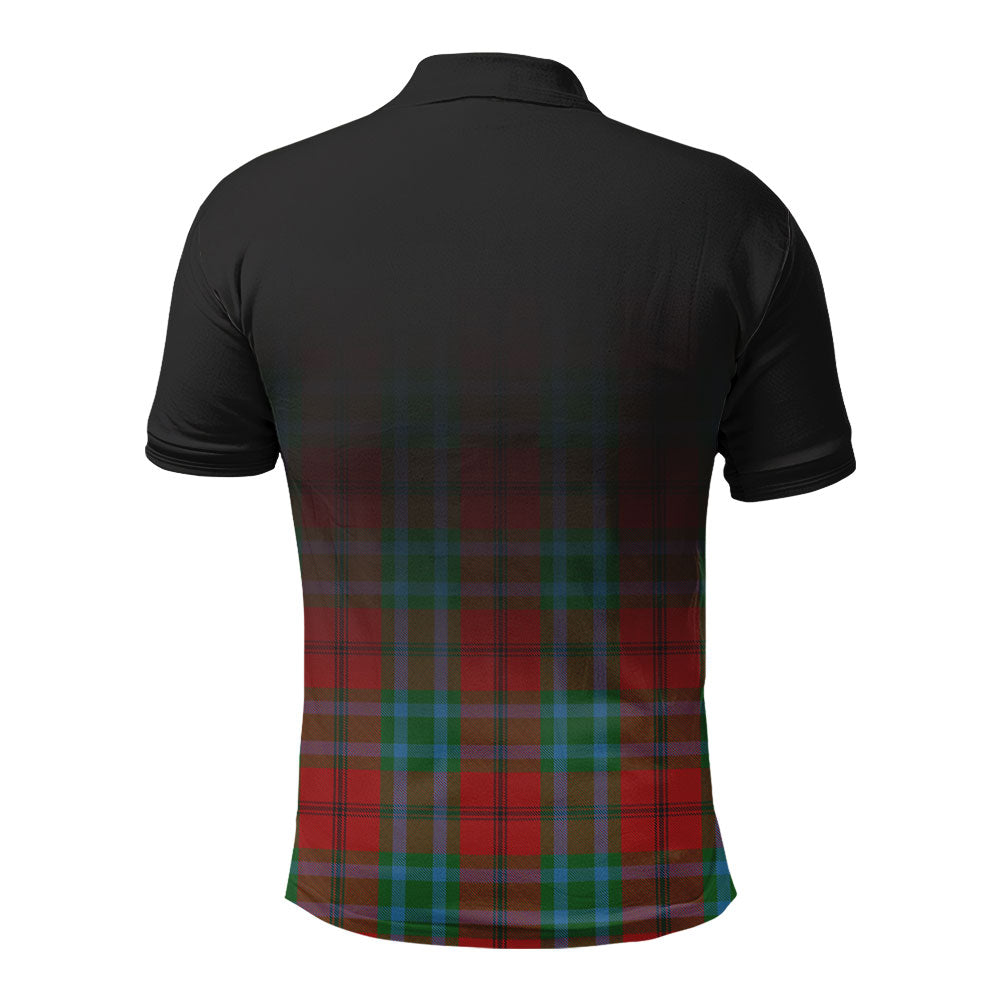 McCook Tartan Crest Polo Shirt - Thistle Black Style