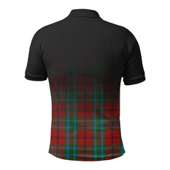 McCook Tartan Crest Polo Shirt - Thistle Black Style