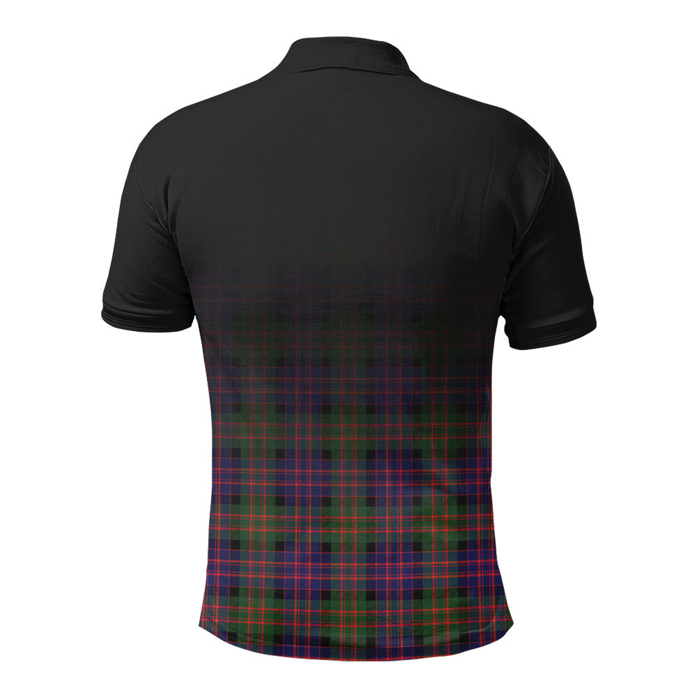 McCrindle Tartan Crest Polo Shirt - Thistle Black Style