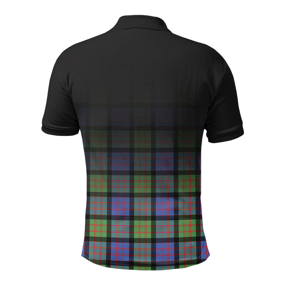 McDonald Ancient Tartan Crest Polo Shirt - Thistle Black Style
