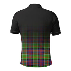 McDonald (Clan Ranald) Tartan Crest Polo Shirt - Thistle Black Style