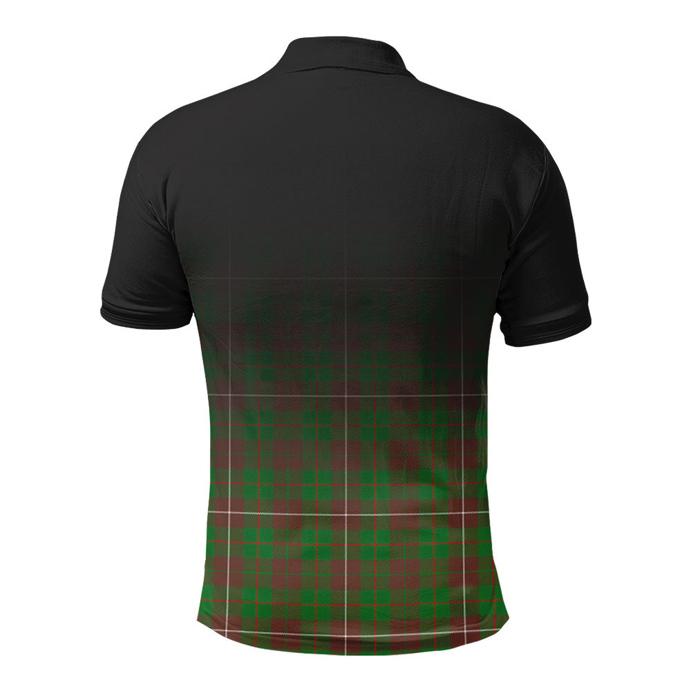 McKinnon Hunting Modern Tartan Crest Polo Shirt - Thistle Black Style