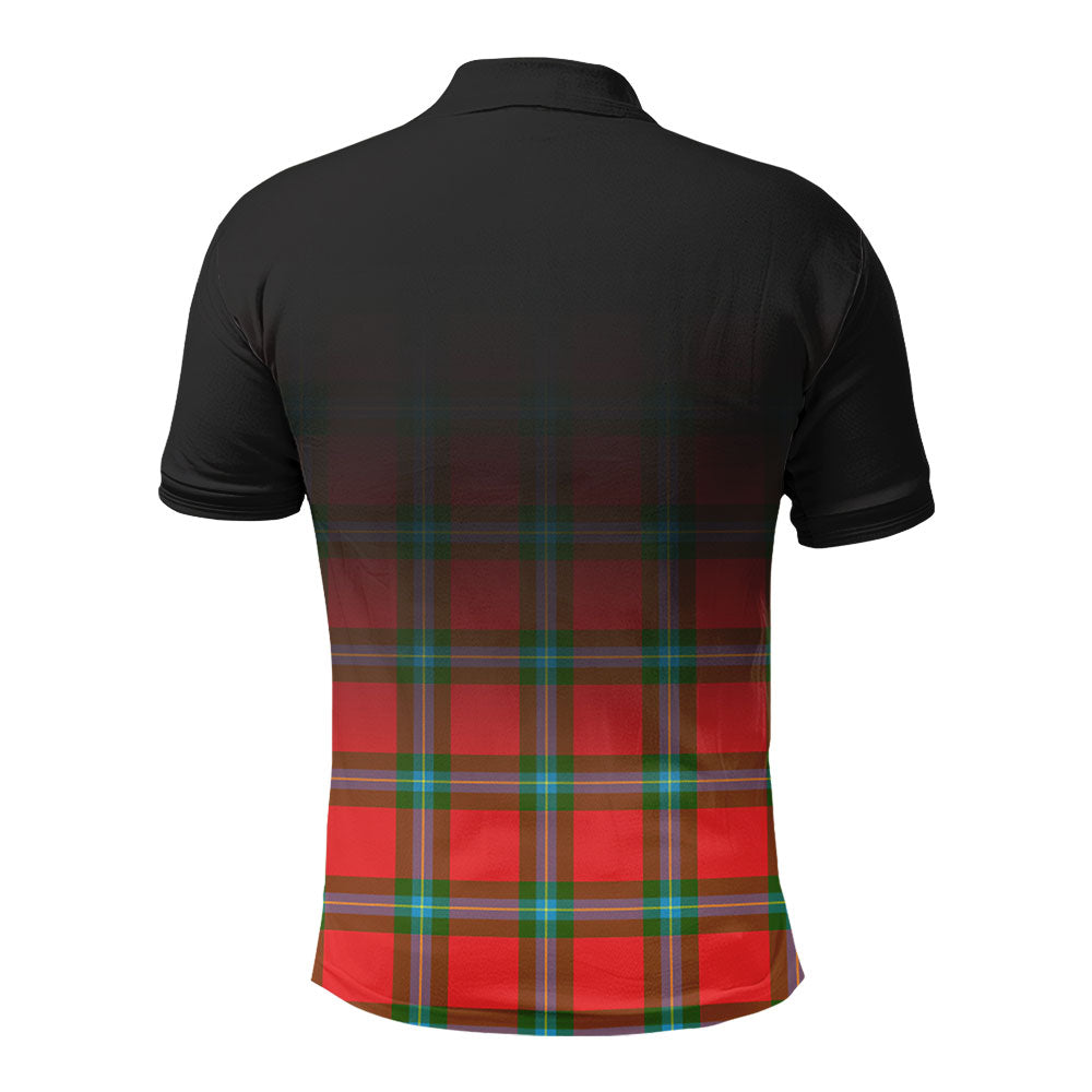 McLaine of Loch Buie Tartan Crest Polo Shirt - Thistle Black Style