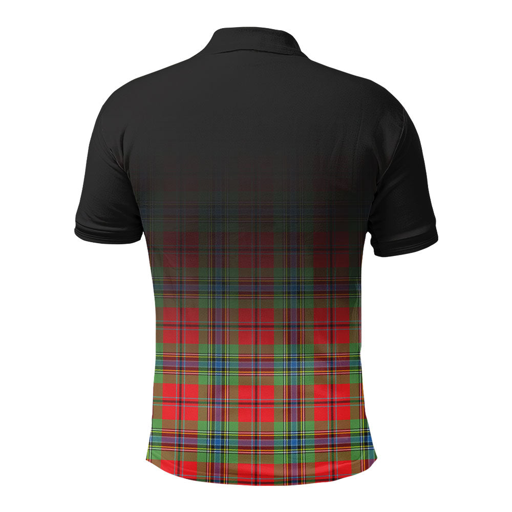 McLean of Duart Modern Tartan Crest Polo Shirt - Thistle Black Style