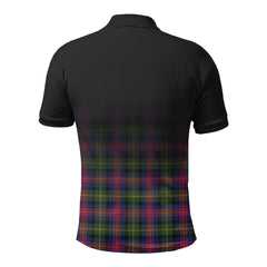 McLennan Modern Tartan Crest Polo Shirt - Thistle Black Style