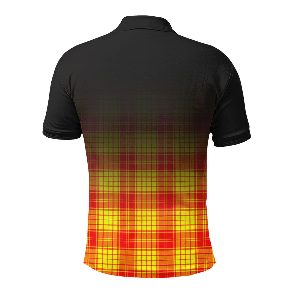McMillan Clan Tartan Crest Polo Shirt - Thistle Black Style