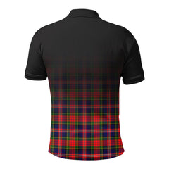McPherson Modern Tartan Crest Polo Shirt - Thistle Black Style