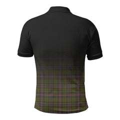 McVicker Tartan Crest Polo Shirt - Thistle Black Style