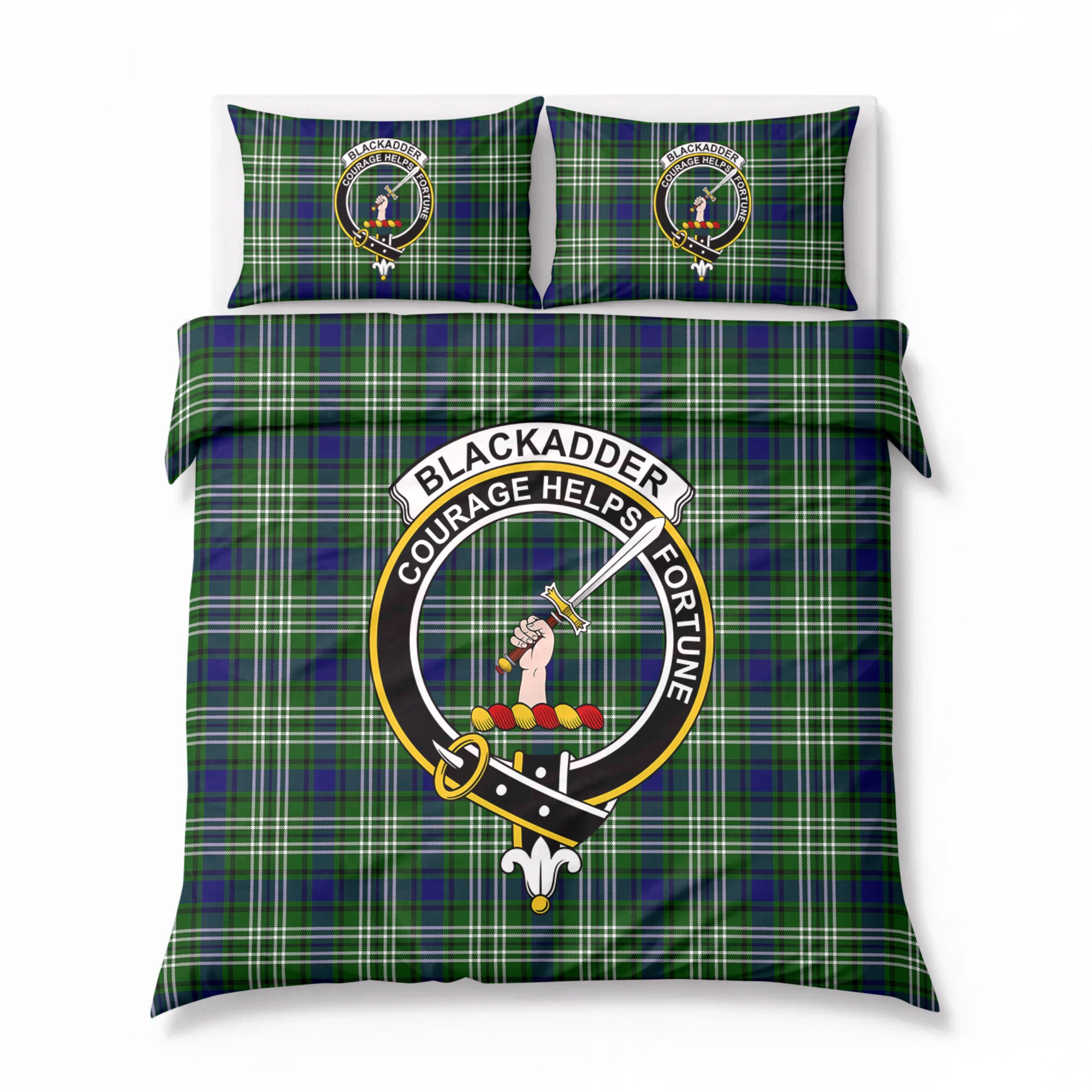 Blackadder Tartan Crest Bedding Set