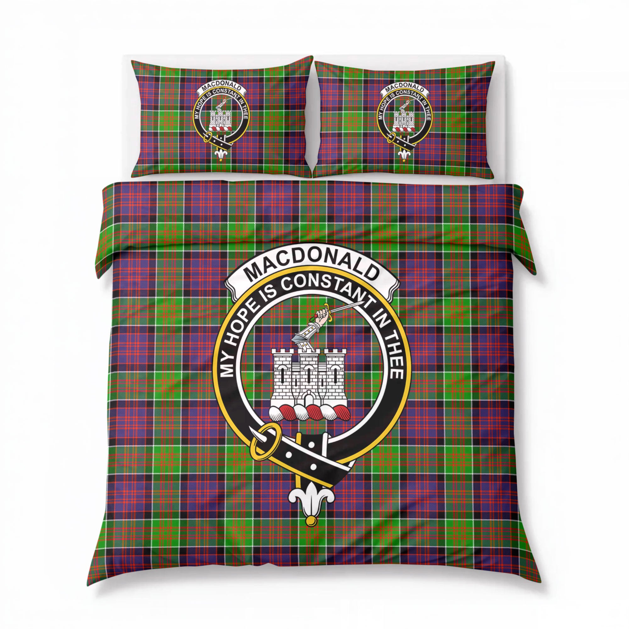 MacDonald (Clan Ranald) Tartan Crest Bedding Set