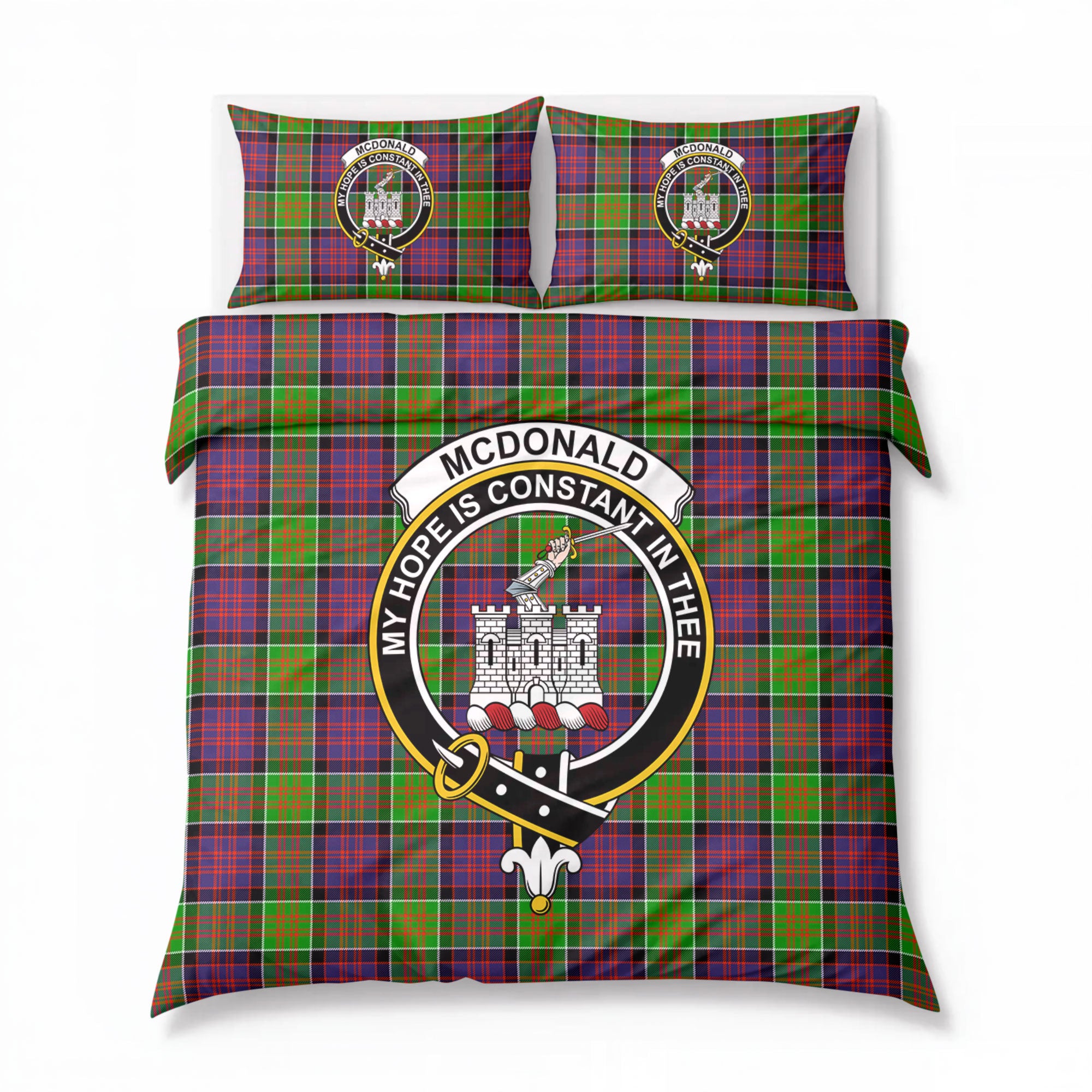 McDonald (Clan Ranald) Tartan Crest Bedding Set