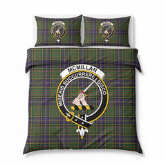 McMillan Hunting Modern Tartan Crest Bedding Set