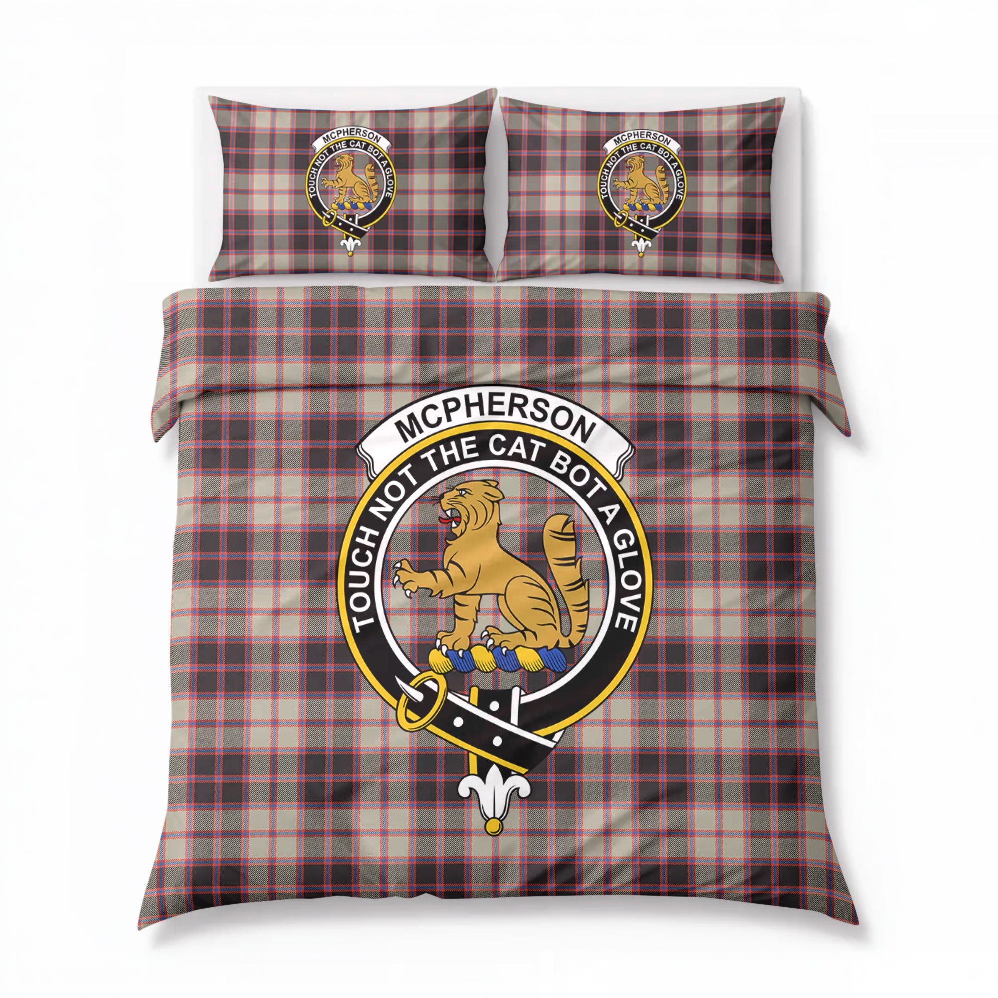 McPherson Hunting Ancient Tartan Crest Bedding Set