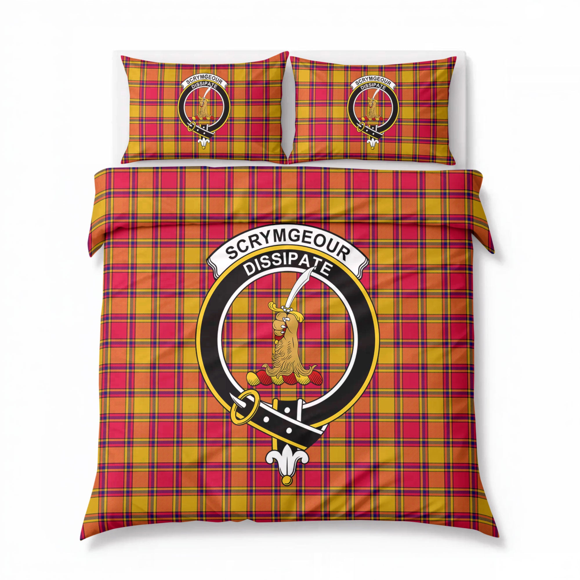 Scrymgeour Tartan Crest Bedding Set